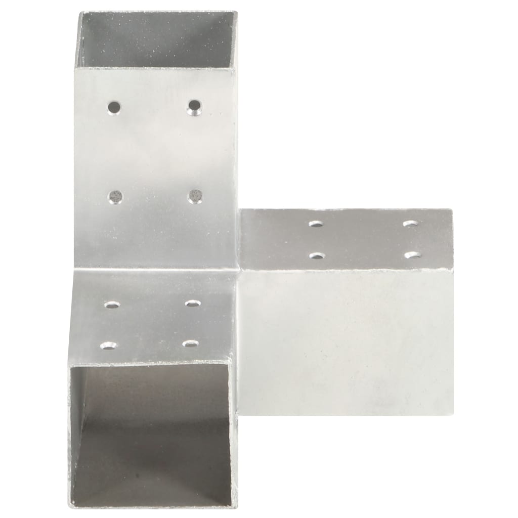 stolpebeslag Y-form 4 stk. 81x81 mm galvaniseret metal