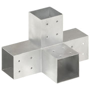 stolpebeslag X-form 81x81 mm galvaniseret metal