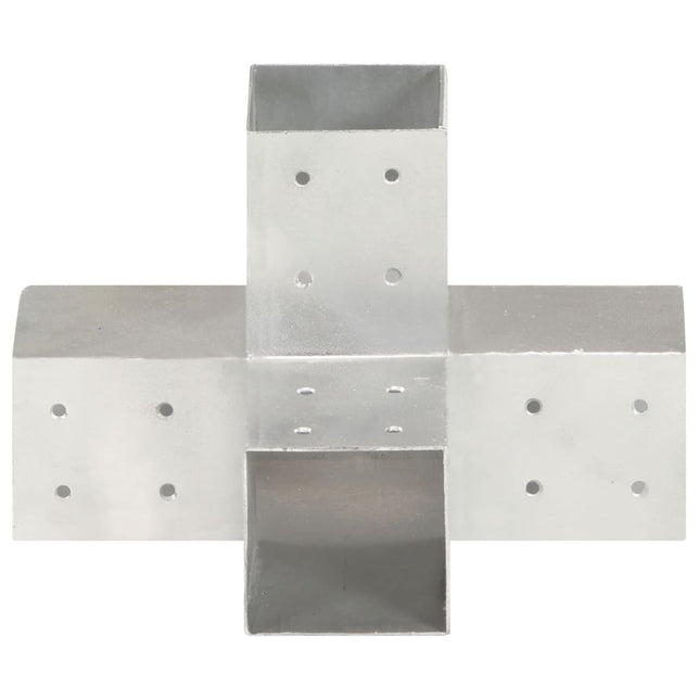 stolpebeslag X-form 81x81 mm galvaniseret metal