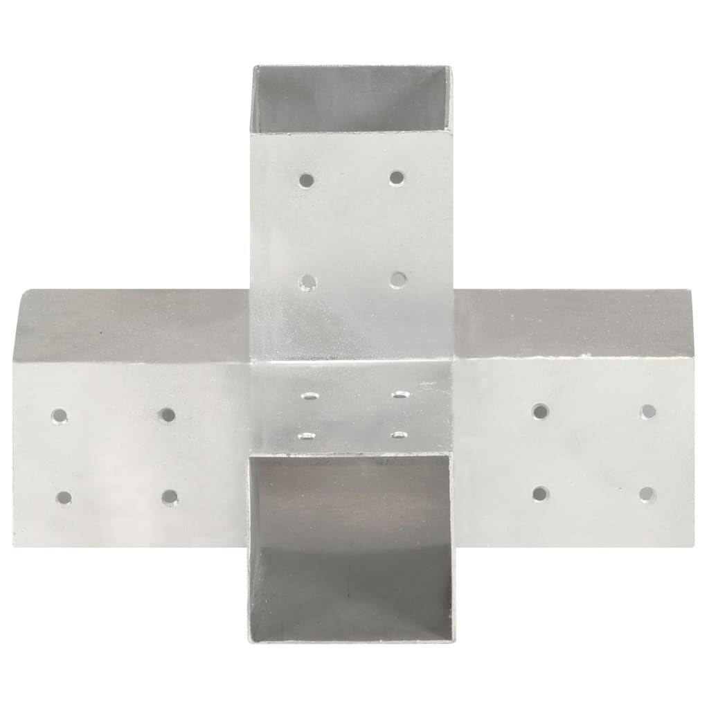 stolpebeslag X-form 81x81 mm galvaniseret metal