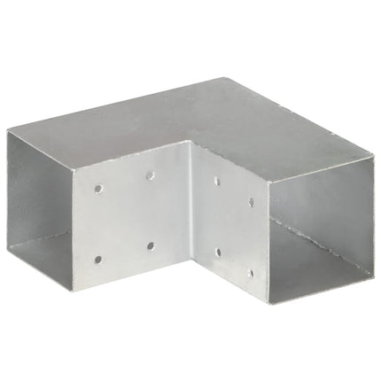 stolpebeslag L-form 4 stk. 91x91 mm galvaniseret metal