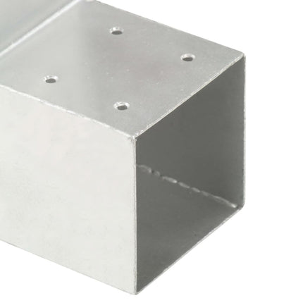 stolpebeslag L-form 4 stk. 91x91 mm galvaniseret metal