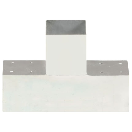 stolpebeslag T-form 91x91 mm galvaniseret metal