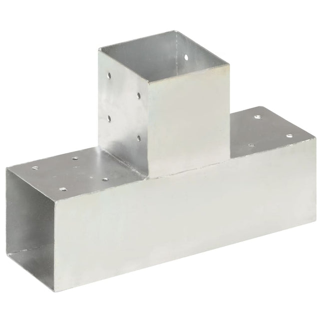stolpebeslag T-form 4 stk. 91x91 mm galvaniseret metal