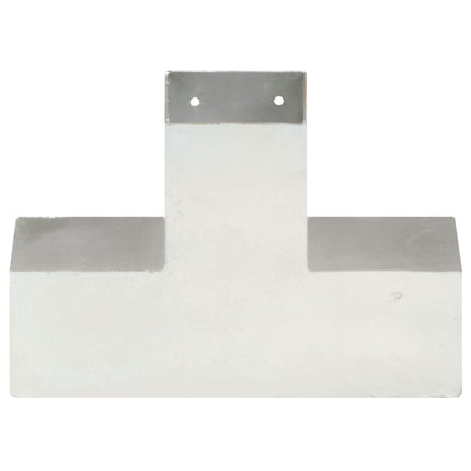 stolpebeslag X-form 4 stk. 91x91 mm galvaniseret metal