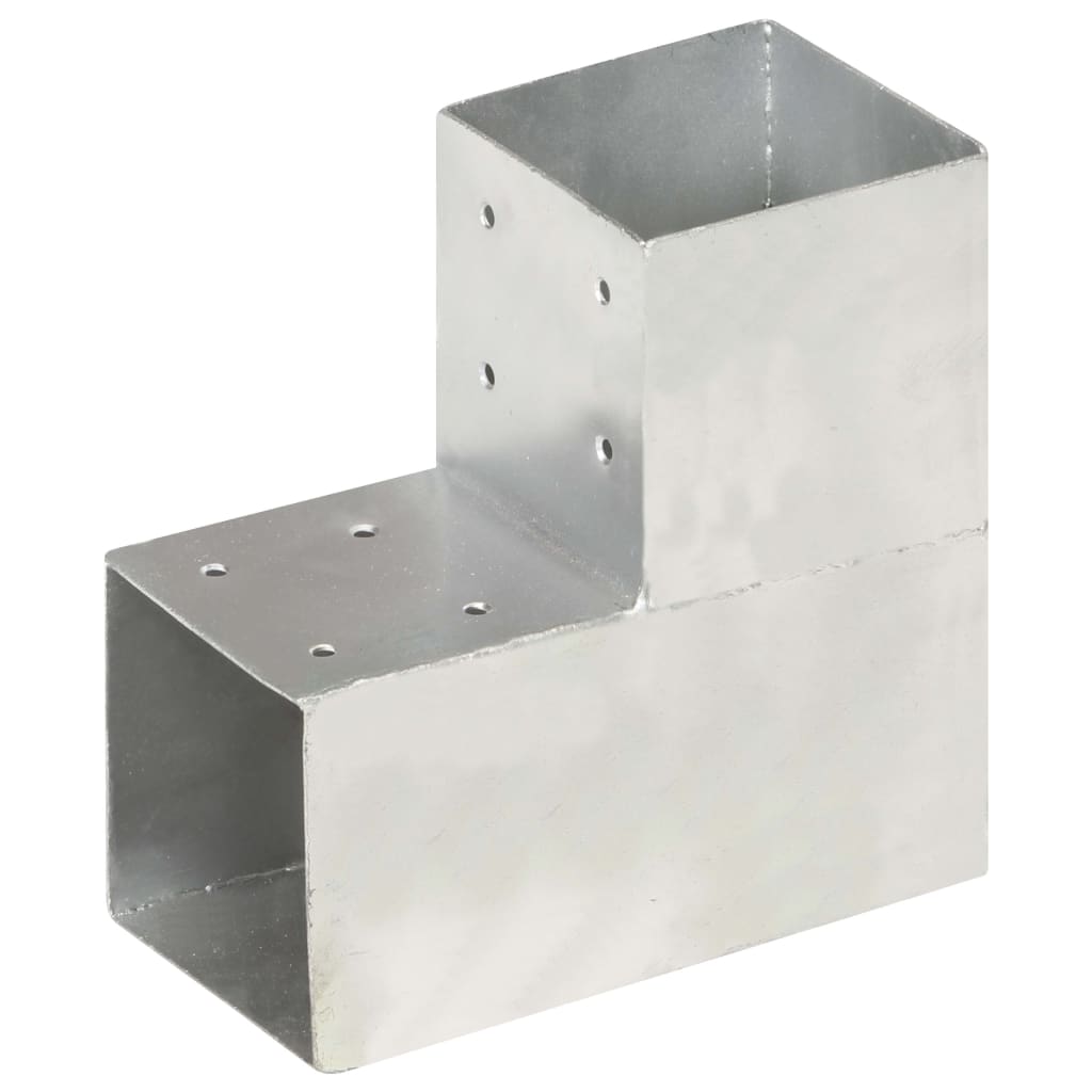 stolpebeslag L-form 4 stk. 101x101 mm galvaniseret metal