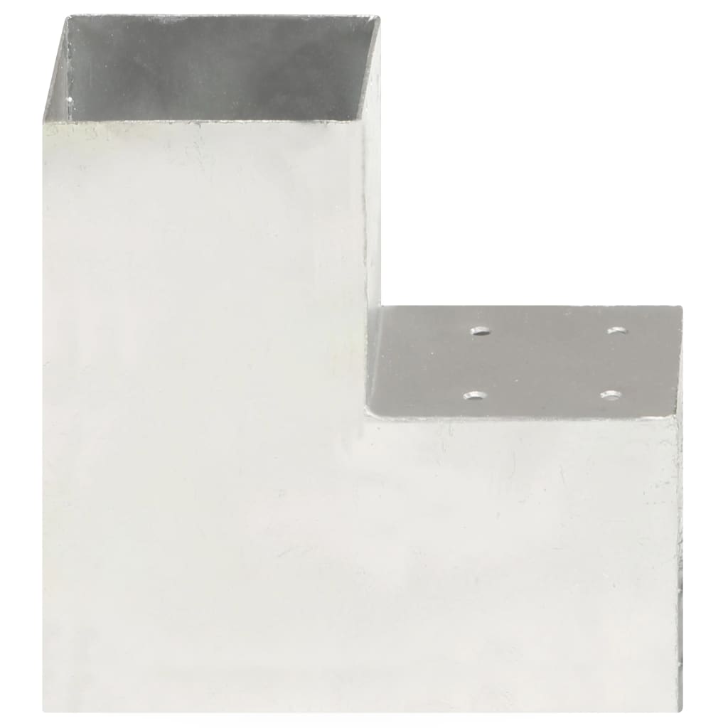 stolpebeslag L-form 4 stk. 101x101 mm galvaniseret metal