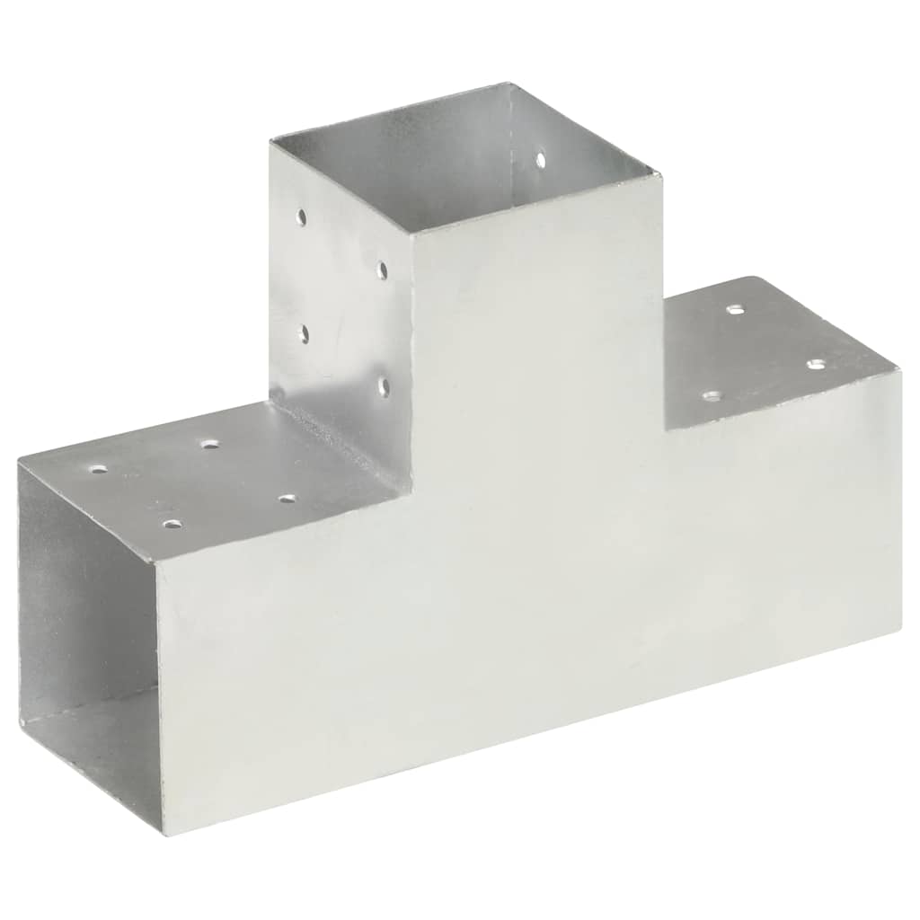 stolpebeslag T-form 4 stk. 101x101 mm galvaniseret metal