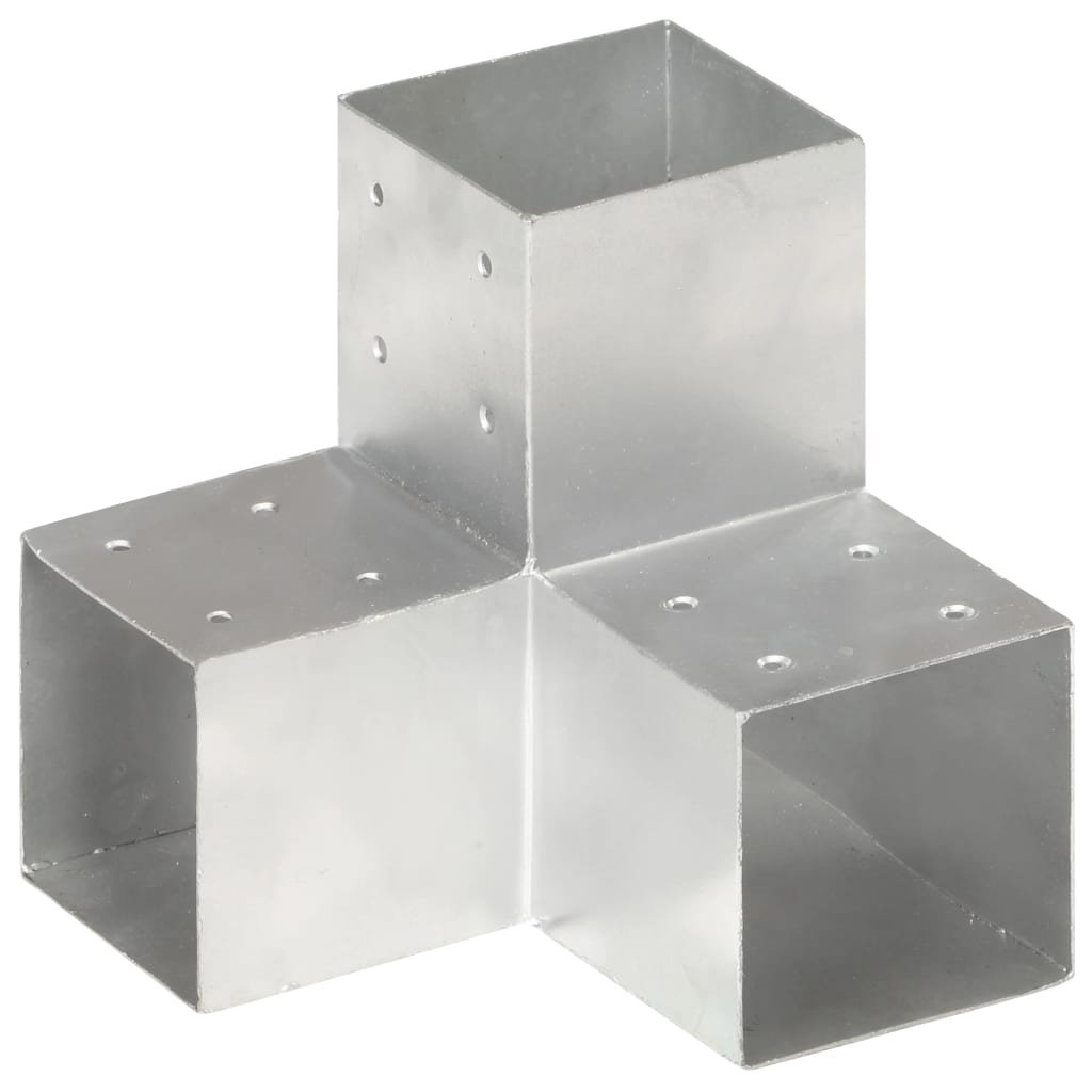 stolpebeslag Y-form 4 stk. 101x101 mm galvaniseret metal