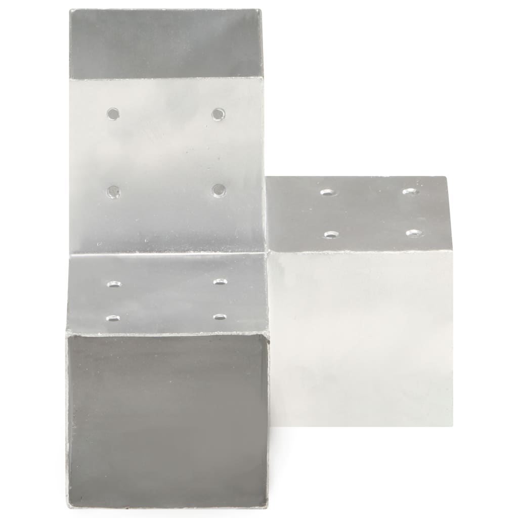 stolpebeslag Y-form 4 stk. 101x101 mm galvaniseret metal