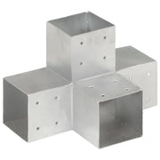 stolpebeslag X-form 101x101 mm galvaniseret metal