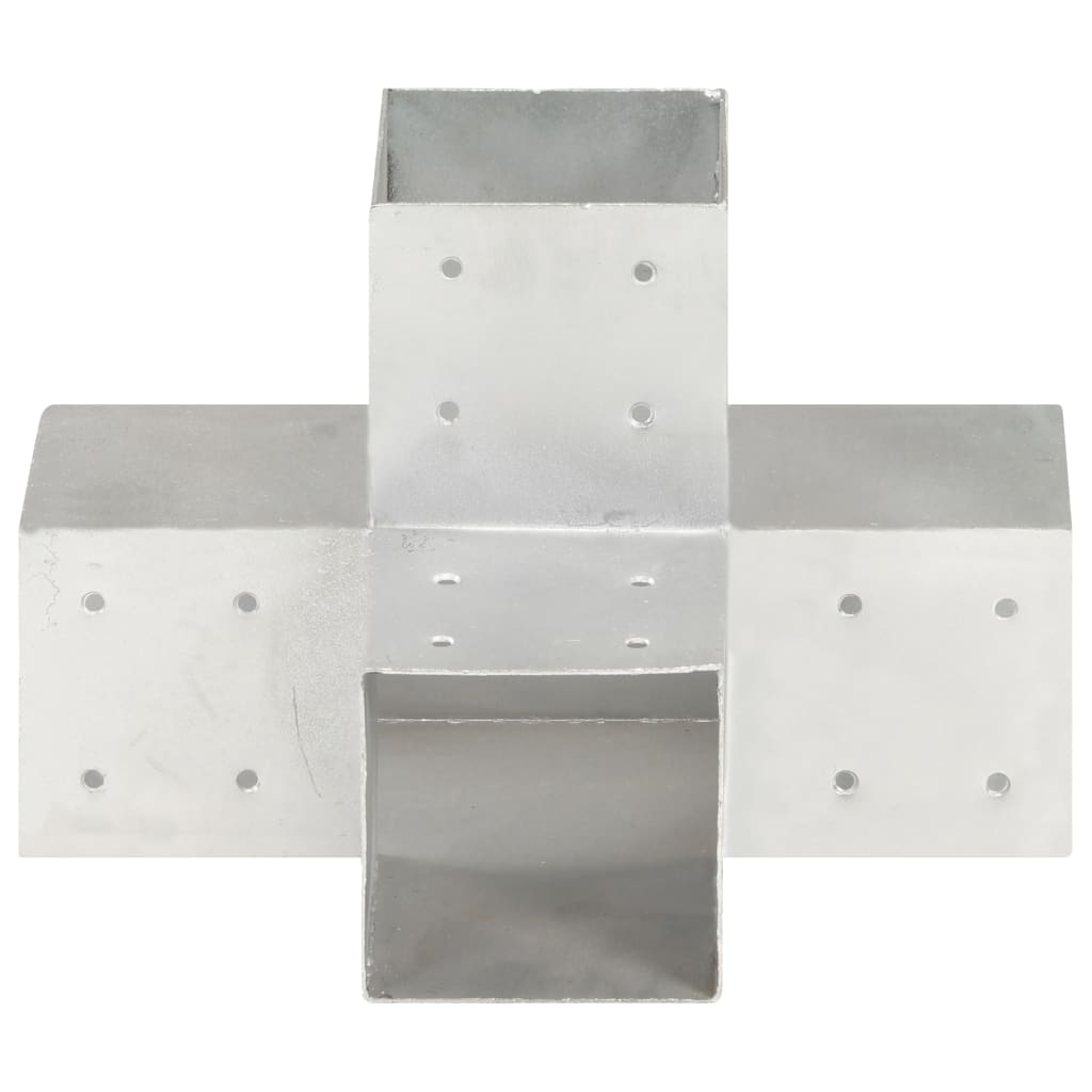 stolpebeslag X-form 4 stk. 101x101 mm galvaniseret metal