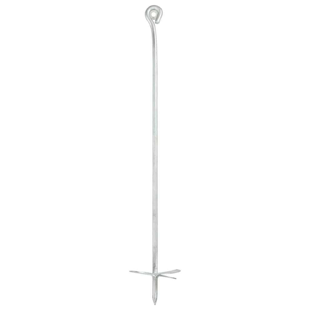 jordankre 6 stk. 10x60 cm galvaniseret metal