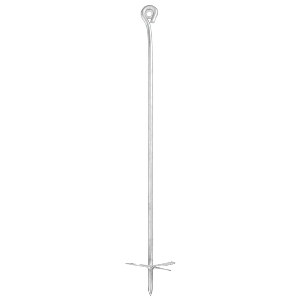 jordankre 10 stk. 10x60 cm galvaniseret metal