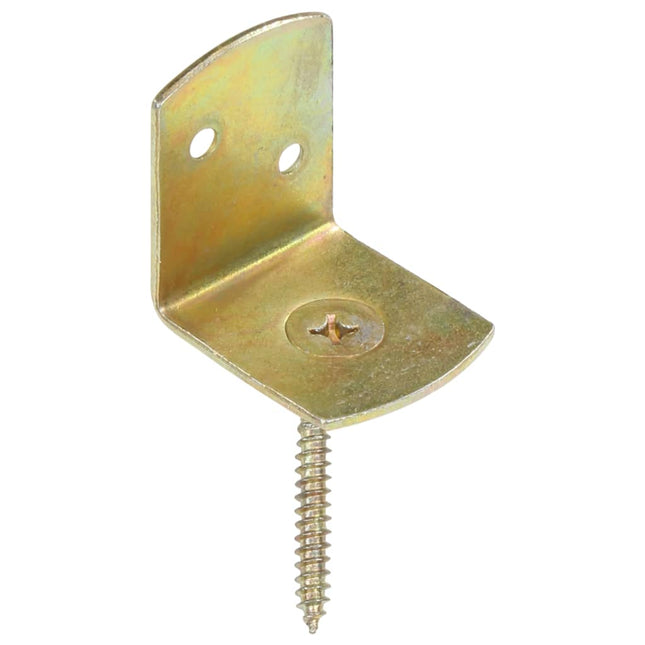 beslag til hegnspanel 4 stk. L-formet galvaniseret metal
