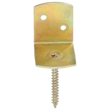 beslag til hegnspanel 48 stk. L-formet galvaniseret metal