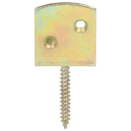 beslag til hegnspanel 48 stk. L-formet galvaniseret metal
