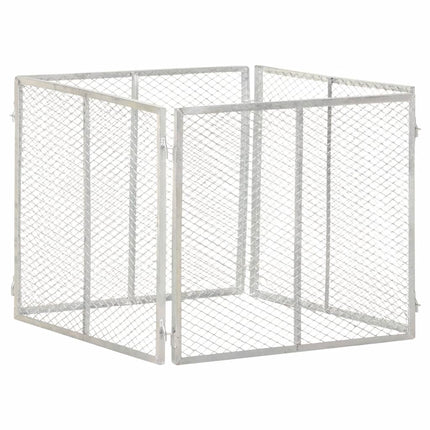 kompostbeholder 85x85x70 cm galvaniseret jern