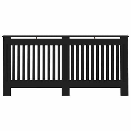 radiatorskjuler 172x19x81,5 cm konstrueret træ sort
