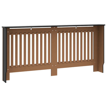 radiatorskjuler 172x19x81,5 cm konstrueret træ sort