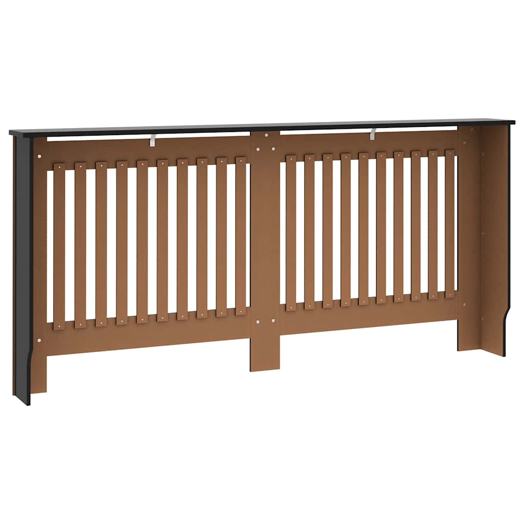 radiatorskjuler 172x19x81,5 cm MDF sort
