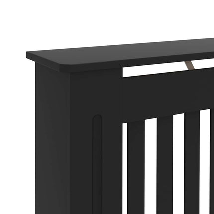 radiatorskjuler 172x19x81,5 cm konstrueret træ sort