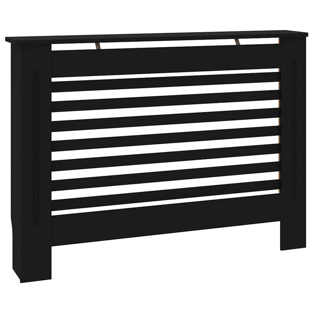 radiatorskjuler 112x19x81,5 cm MDF sort