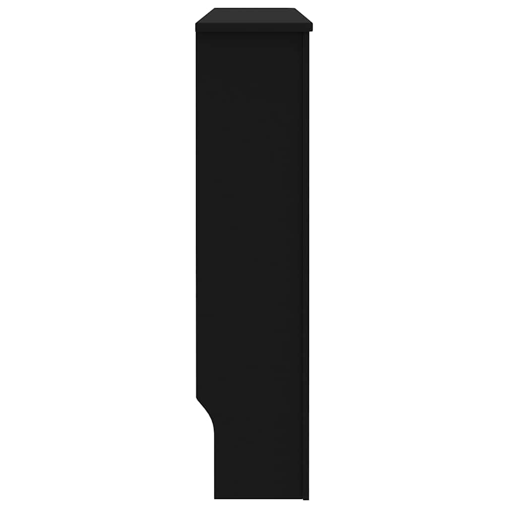 radiatorskjuler 112x19x81,5 cm MDF sort