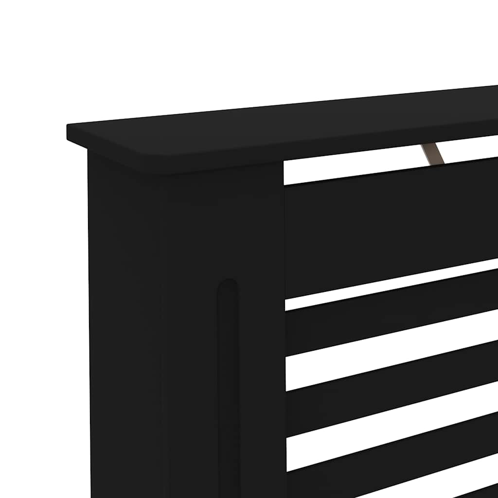 radiatorskjuler 112x19x81,5 cm MDF sort