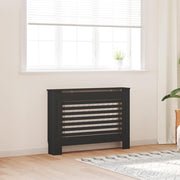 radiatorskjuler 112x19x81,5 cm MDF sort