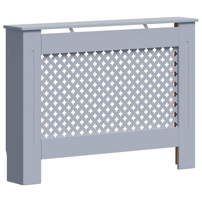 radiatorskjuler 112x19x81,5 cm MDF antracitgrå