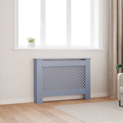 radiatorskjuler 112x19x81,5 cm MDF antracitgrå