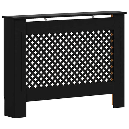 radiatorskjuler 112x19x81,5 cm MDF sort