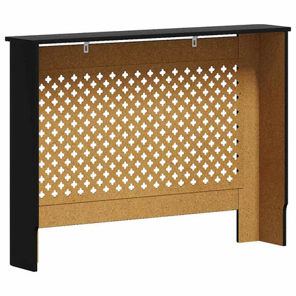 radiatorskjuler 112x19x81,5 cm MDF sort