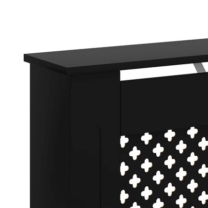 radiatorskjuler 112x19x81,5 cm MDF sort