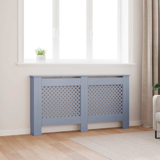 radiatorskjuler 152x19x81,5 cm MDF antracitgrå