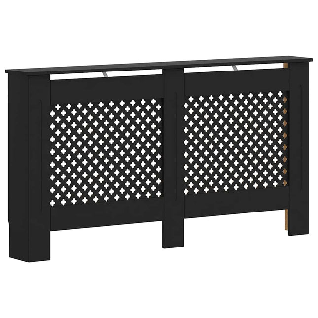 radiatorskjuler 152x19x81,5 cm MDF sort