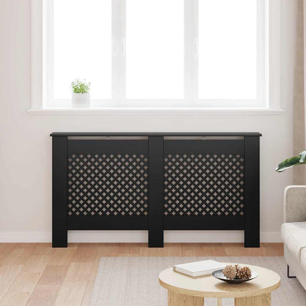 radiatorskjuler 152x19x81,5 cm MDF sort