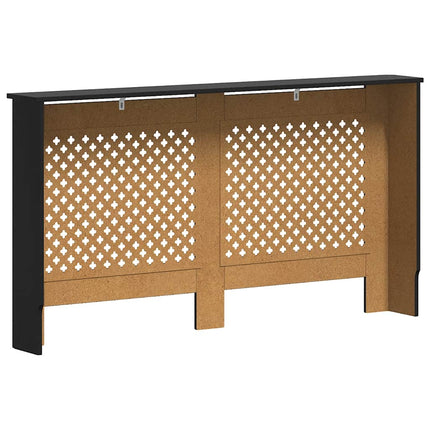 radiatorskjuler 152x19x81,5 cm MDF sort