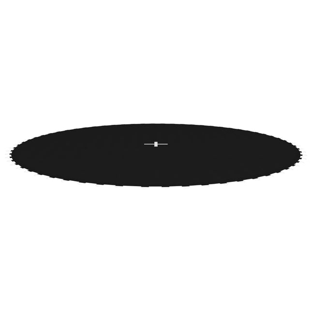 trampolinmåtte til 12 ft/3,66 m rund trampolin stof sort