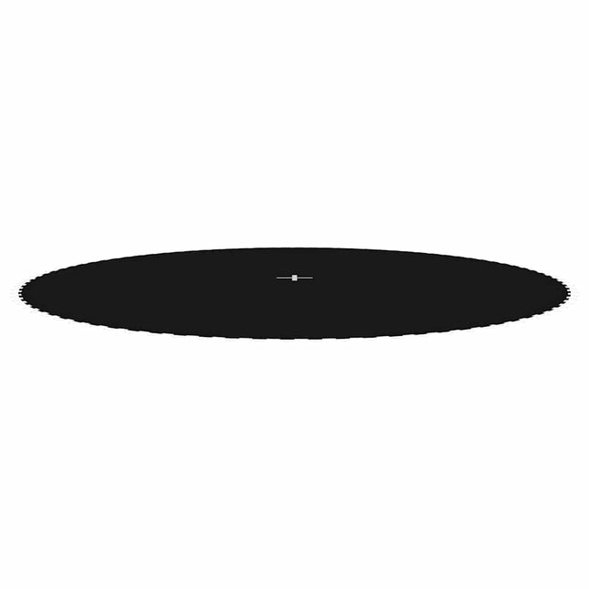 trampolinmåtte til 15 ft/4,57 m rund trampolin stof sort