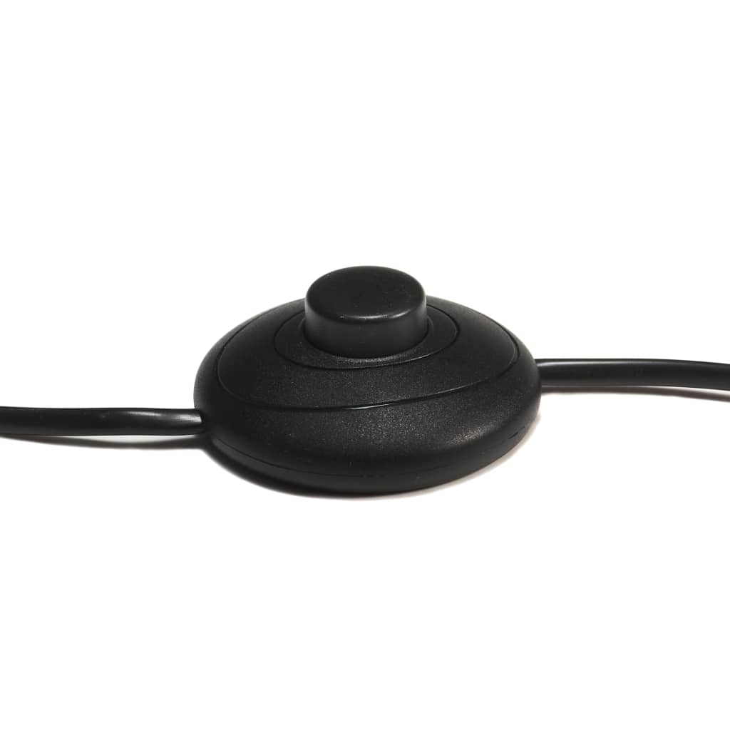 gulvlampe med trefod 141 cm massivt teaktræ honningbrun og sort