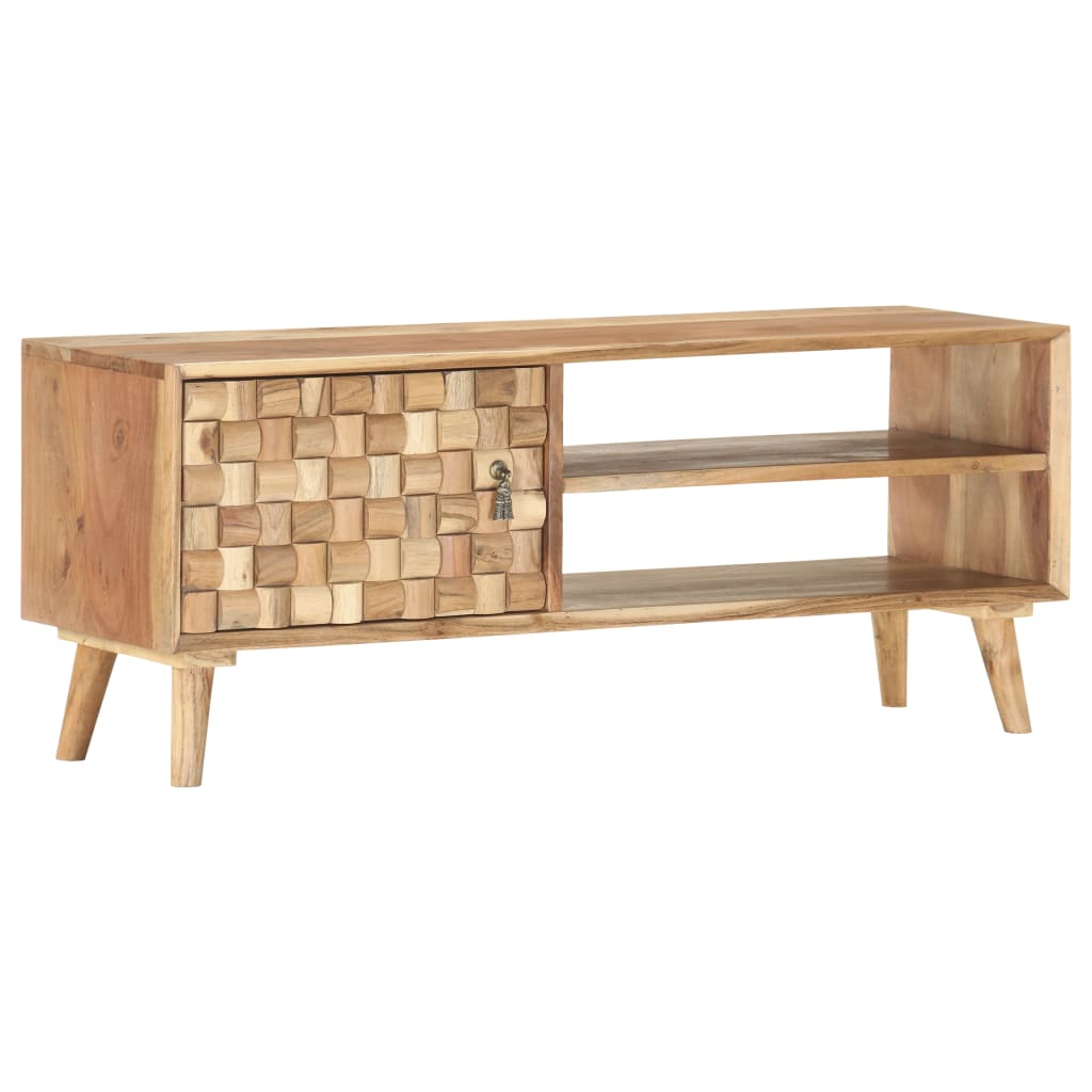 tv-skab 100x30x40 cm massivt akacietræ