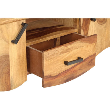 tv-bord 115x30x42 cm massivt teaktræ