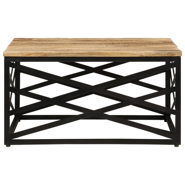 sofabord 68x68x35 cm massivt mangotræ
