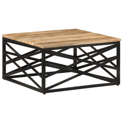 sofabord 68x68x35 cm massivt mangotræ