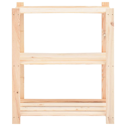 reoler 3 stk. 3 hylder 80x38x90 cm massivt fyrretræ 150 kg