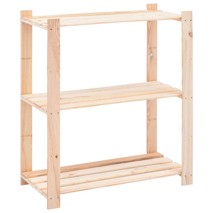 reoler 5 stk. 3-etagehylder 80 x 38 x 90 cm fyrretræ 150 kg