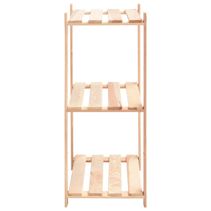 reoler 2 stk. 3 hylder 60x38x90 cm massivt fyrretræ 150 kg