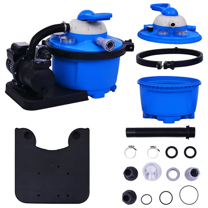 sandfilterpumpe med timer 450 W 25 l